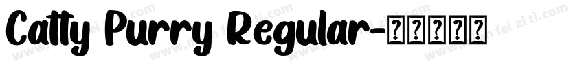 Catty Purry Regular字体转换